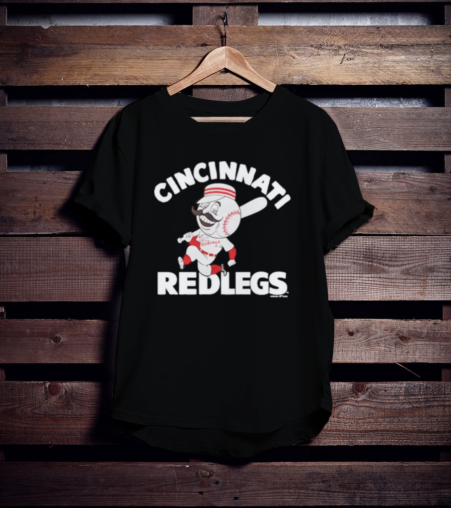 Cincinnati Redlegs Redsproblems Baseball Mascot T-Shirt