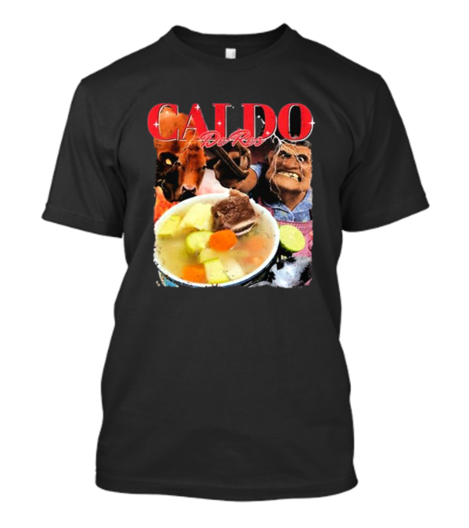 Caldo De Res Western Cowboy With Vegetable Soup T-Shirt