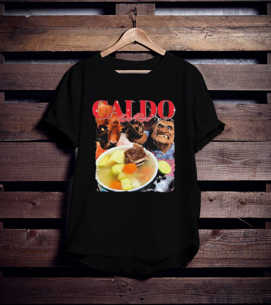 Caldo De Res Western Cowboy With Vegetable Soup T-Shirt