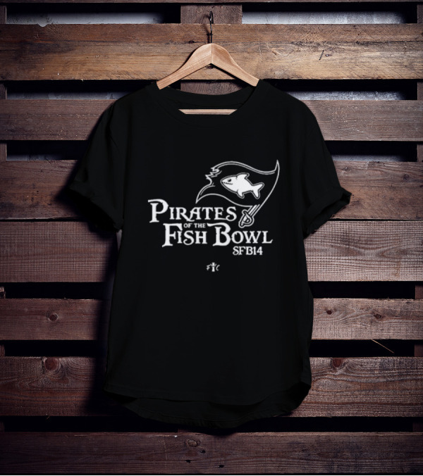 Pirates Of The Fish Bowl SFB14 Flag Shark T-Shirt