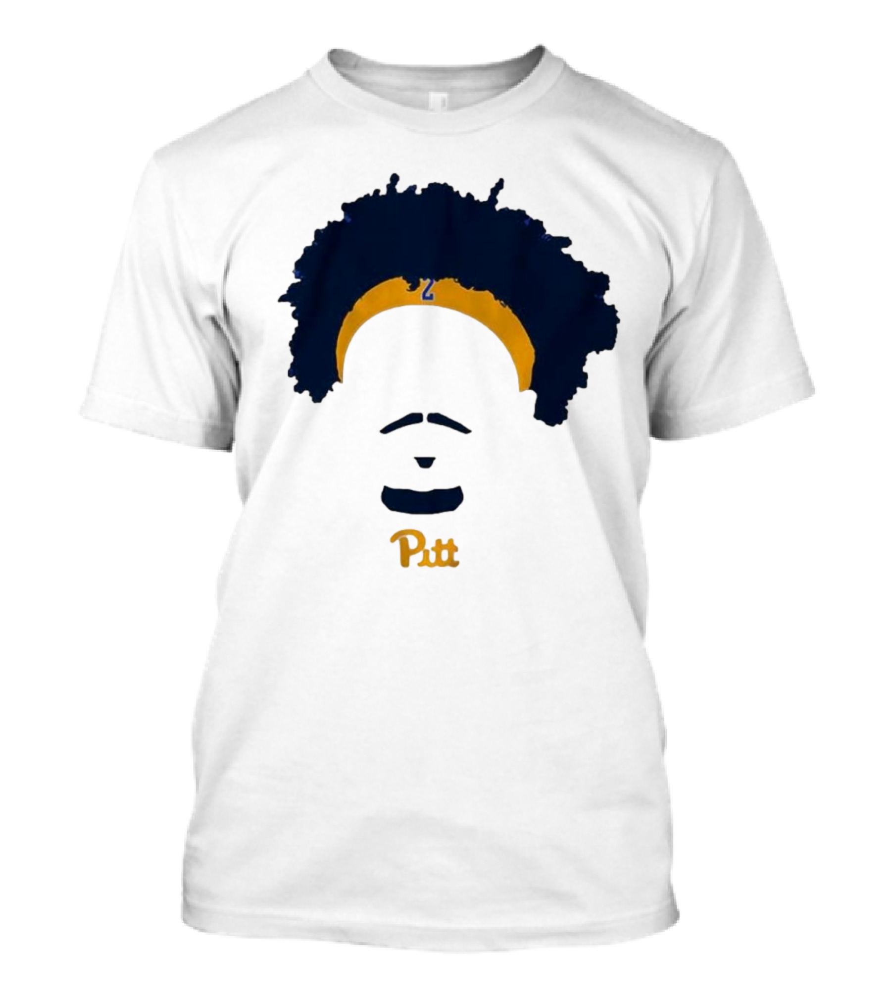 Pitt Basketball Blake Hinson Hair Headband Number 2 T-Shirt