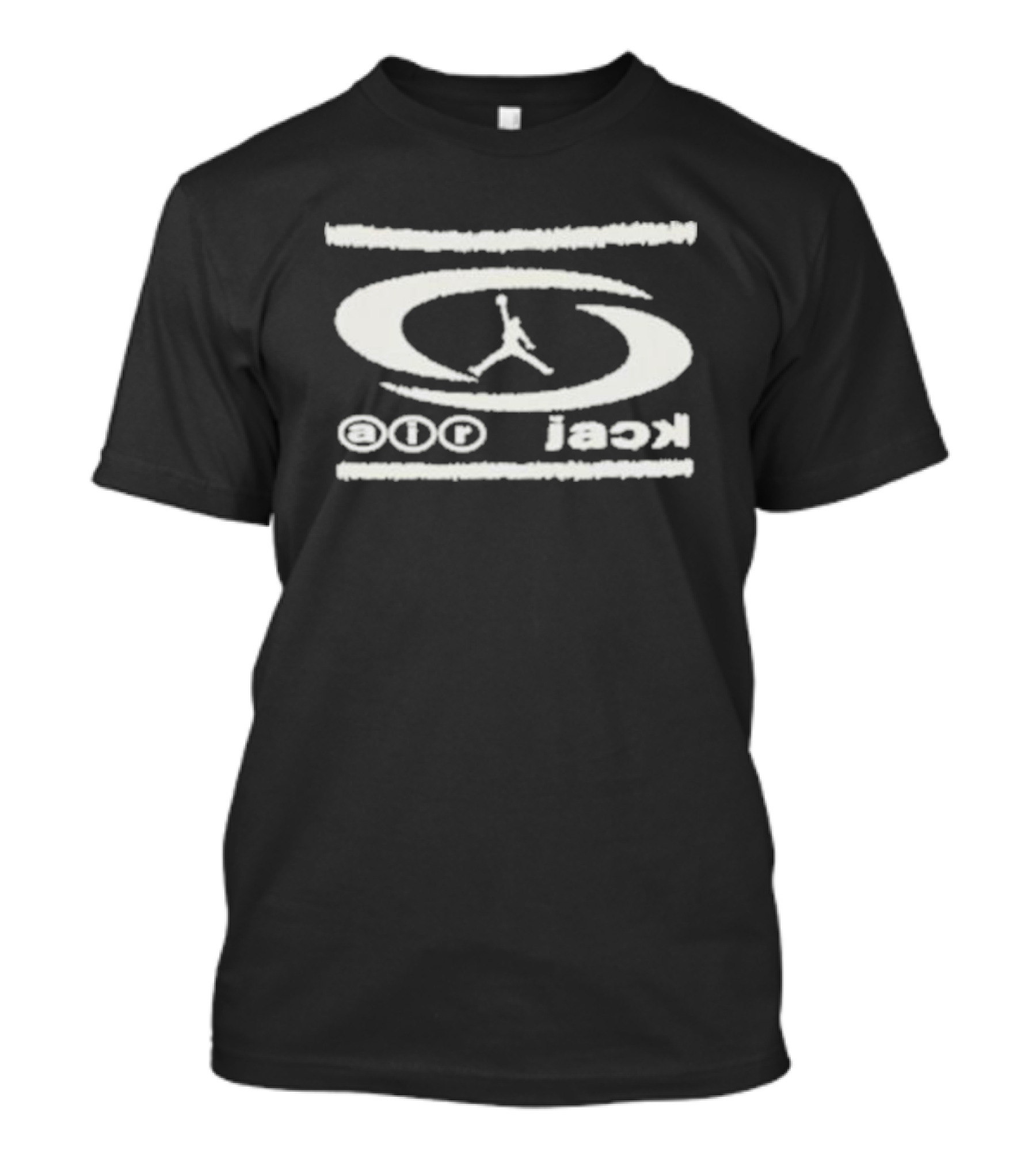 Ovrnundr Travis Scott Air Jack Jumpman Logo Reversed T-Shirt