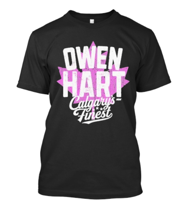 Owen Hart Calgary’s Finest Maple Leaf T-Shirt
