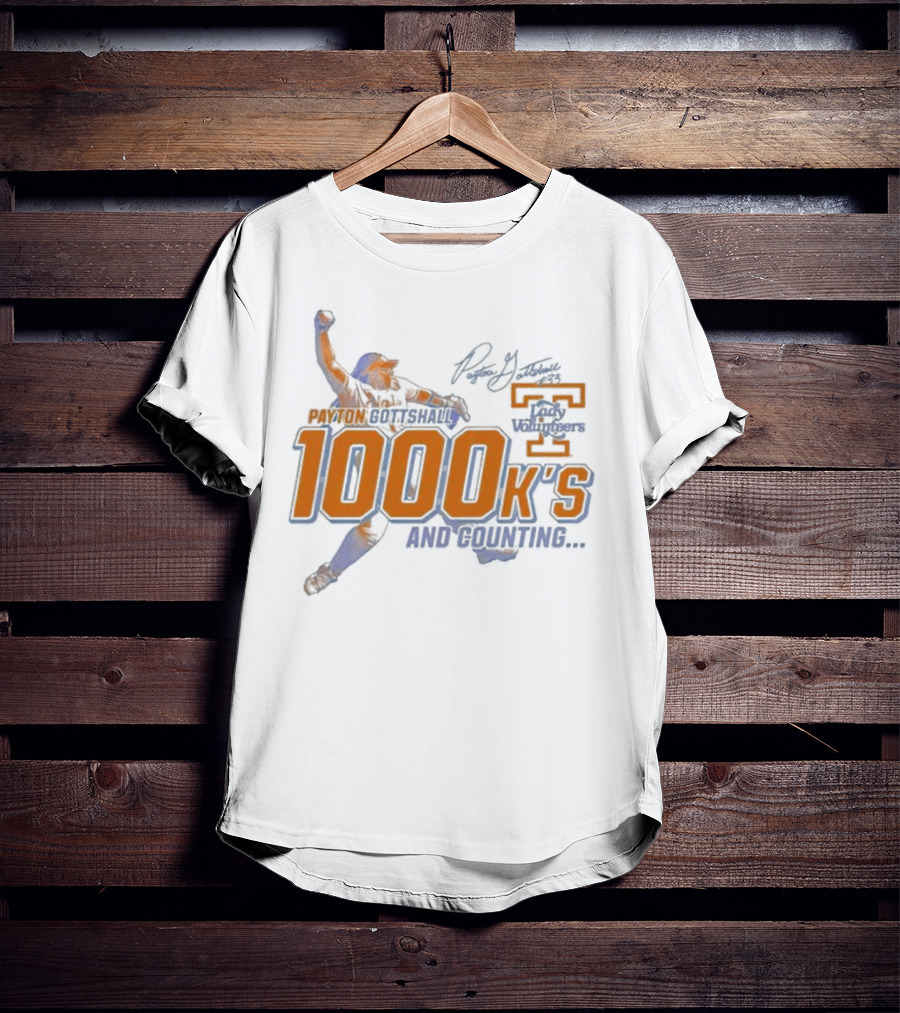 Payton Gottshall 1000 K’s And Counting Lady Volunteers T-Shirt