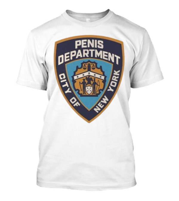 Pen15 Penis Department City Of New York Badge Emblem T-Shirt