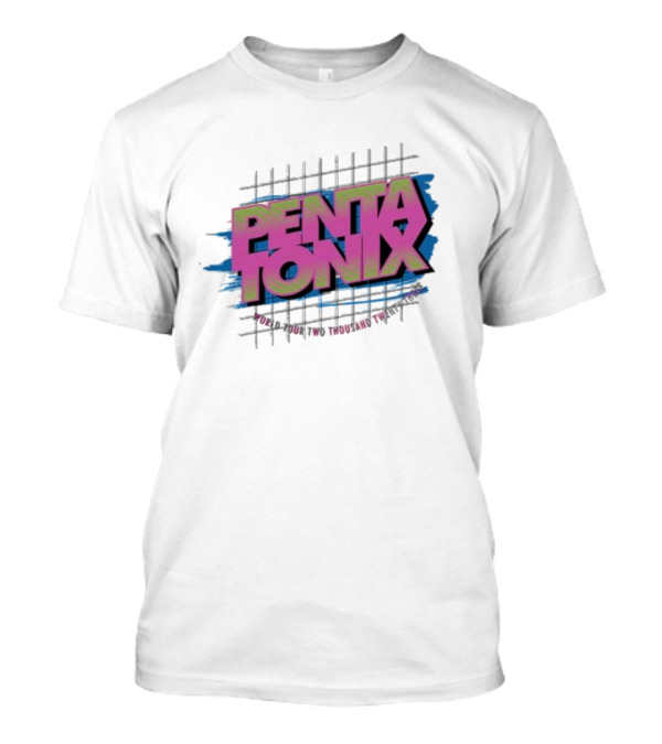 Pentatonix PTX Logo With Grid And Vibrant Colors T-Shirt