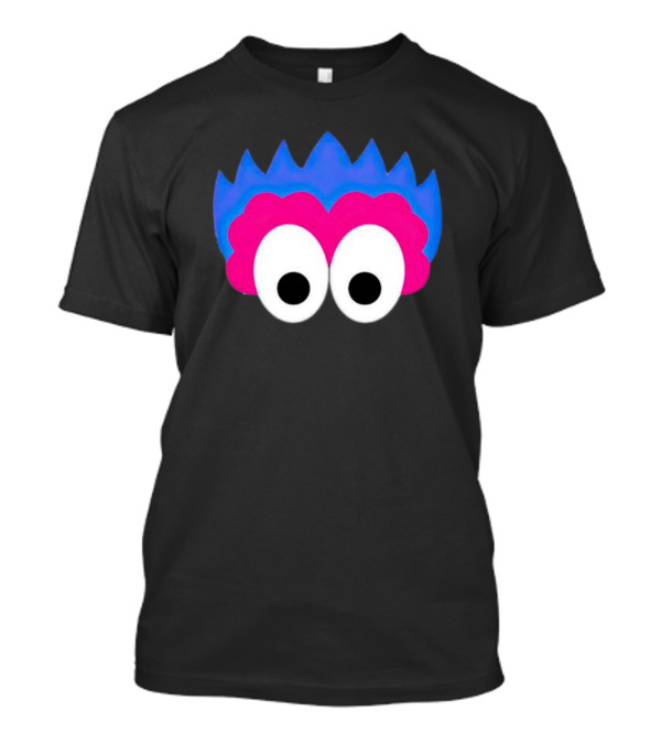 Phan Eyes Blue And Pink Monster Face T-Shirt