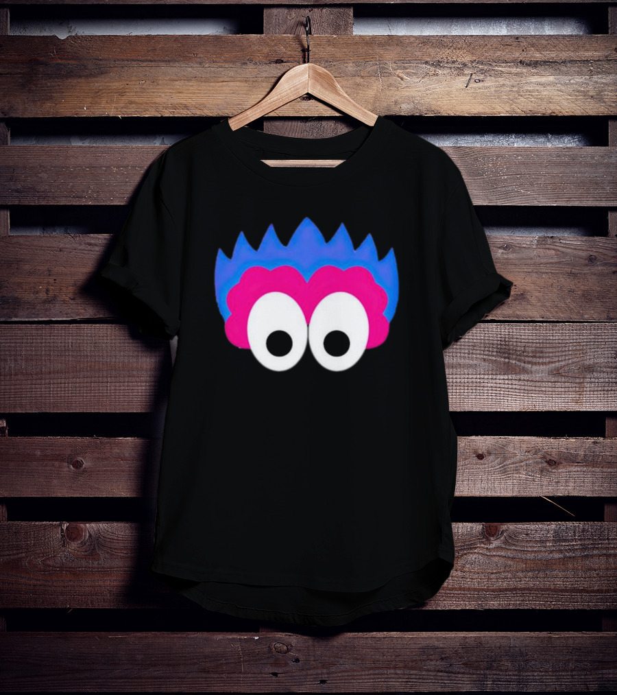 Phan Eyes Blue And Pink Monster Face T-Shirt