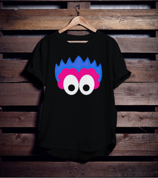 Phan Eyes Blue And Pink Monster Face T-Shirt