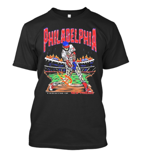 Philadelphia Phillies Baseball Nice Threads Stadium Fire T-Shirt