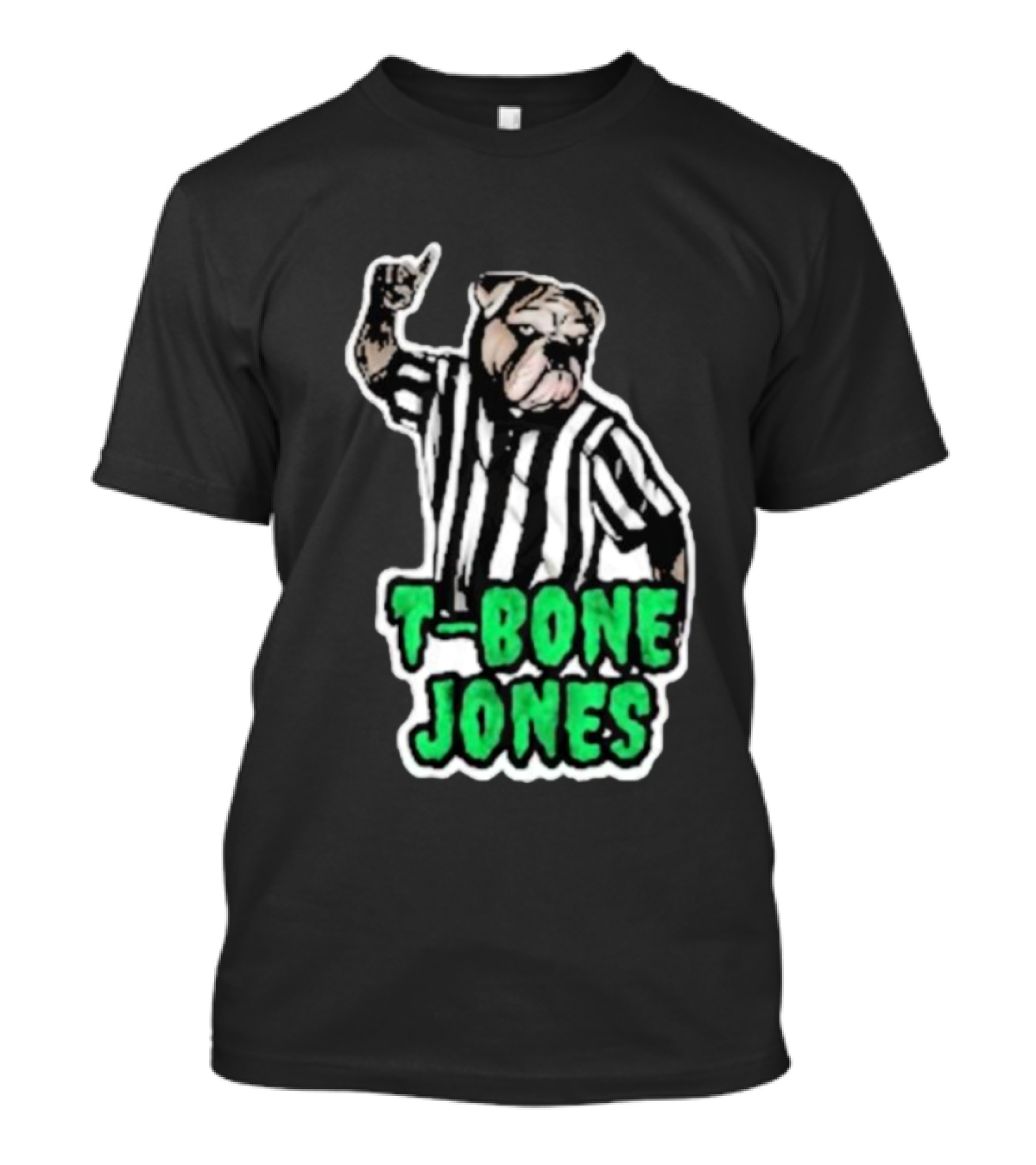 T-Bone Jones Bulldog Referee Gesture T-Shirt