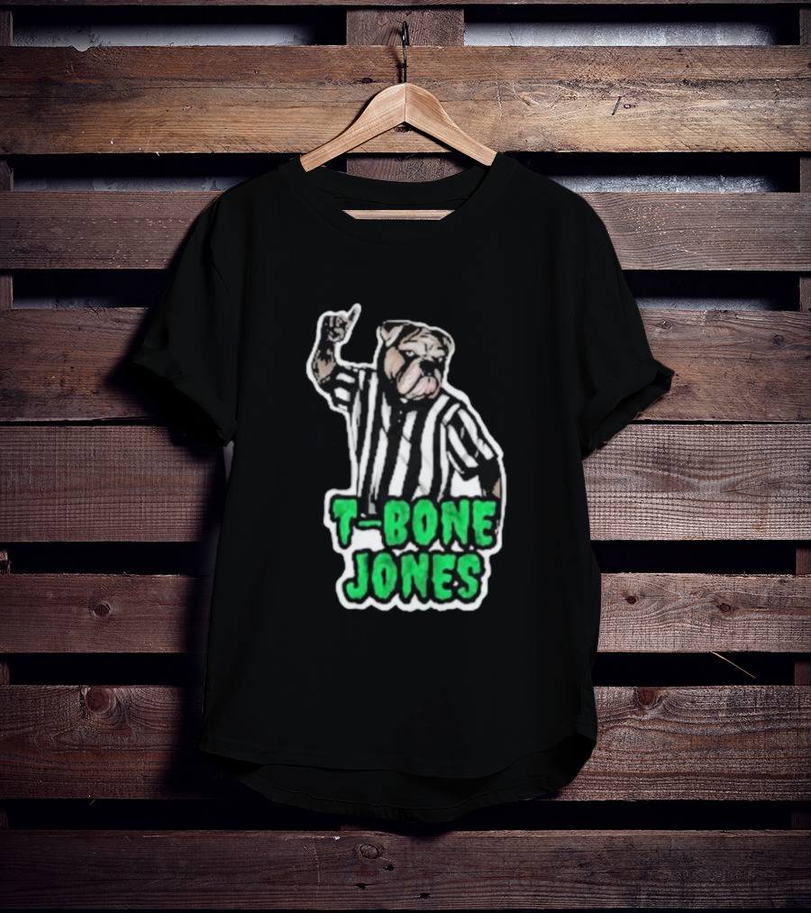 T-Bone Jones Bulldog Referee Gesture T-Shirt