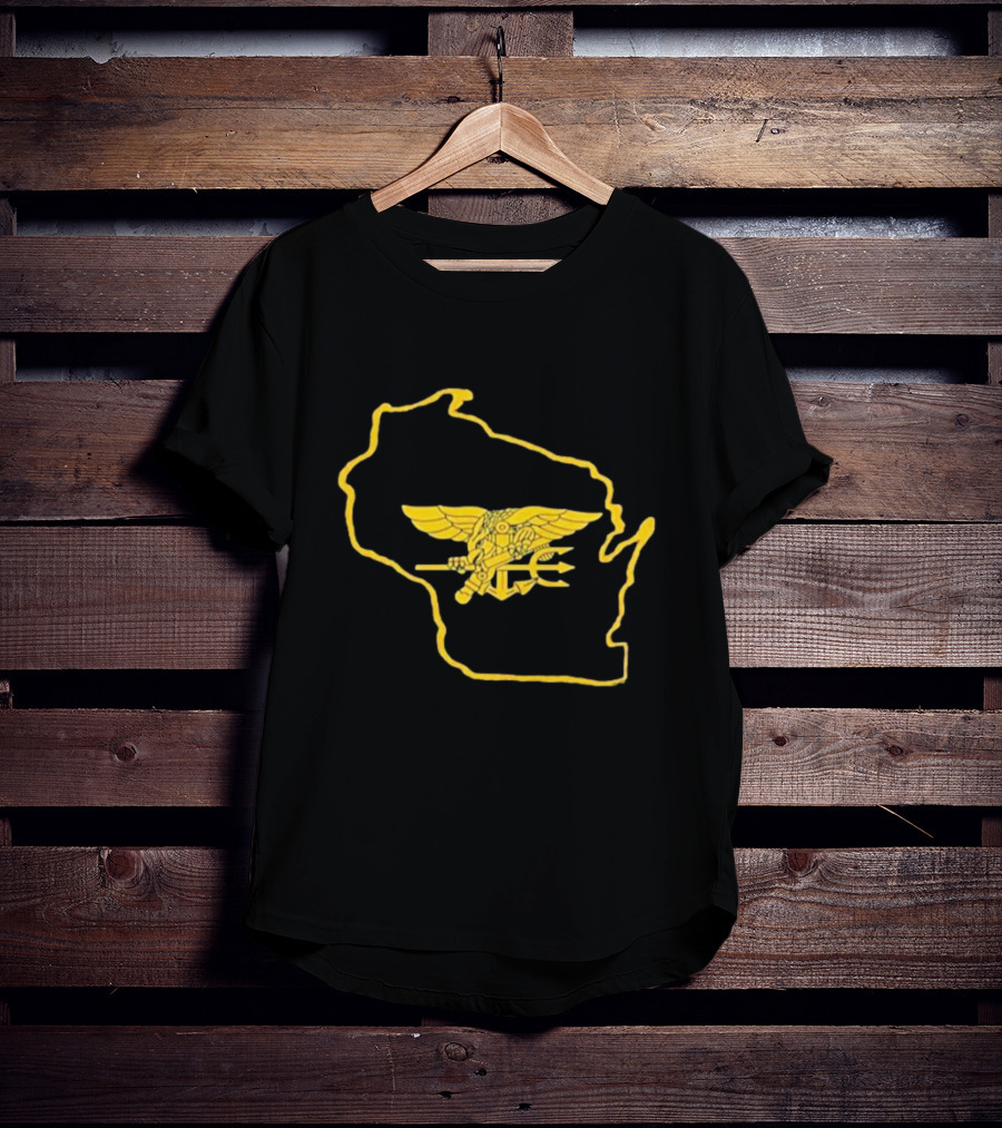 Tobias Myers US Navy SEALs Wisconsin State Emblem T-Shirt