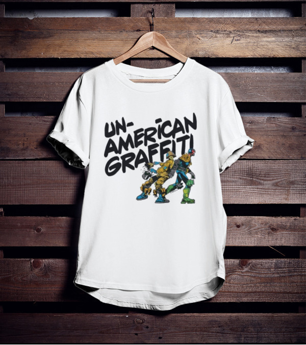 Unamerican Graffiti Mick Mcmahon’s Judge Dredd T-Shirt