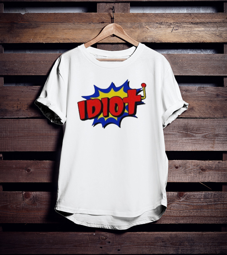 Vegasmatt Idiot Comic Pop Art Style Explosion T-Shirt
