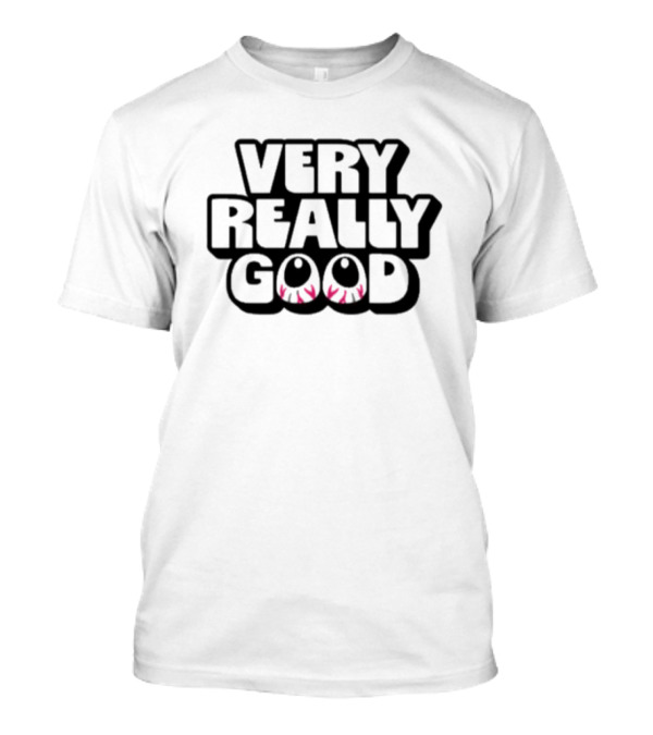 Very Really Good Eyes Pink And Black T-Shirt