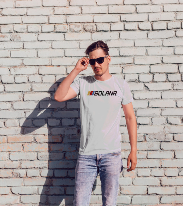 Jakey Wearing Solana With Racing Stripes T-Shirt