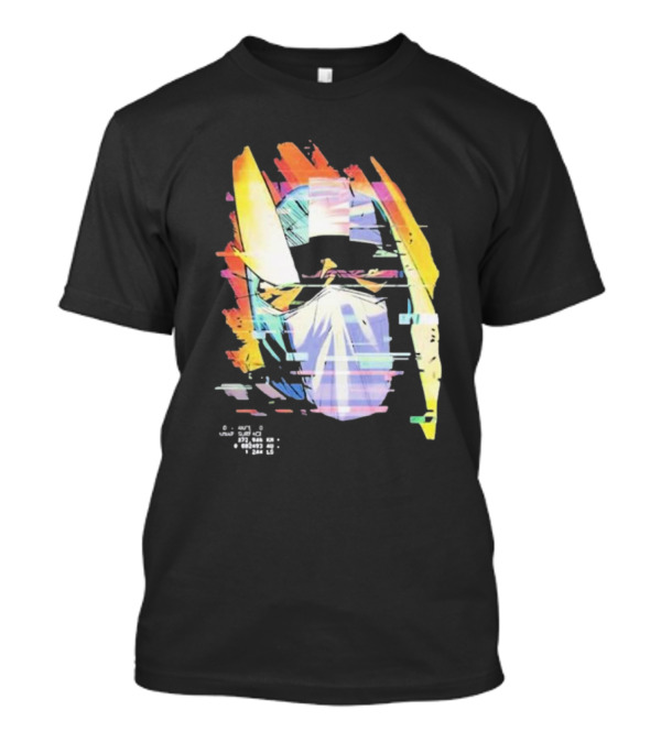 Kid Cudi Moon Man Helmet Glitch T-Shirt