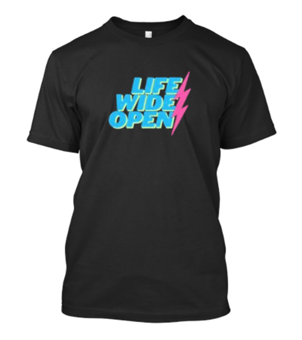 Life Wide Open Retro Lightning Bolt T-Shirt