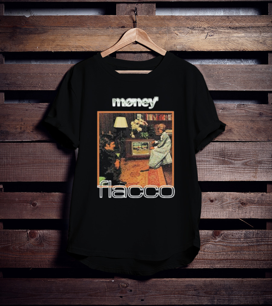 Money Flacco Television Vintage Living Room Scene T-Shirt
