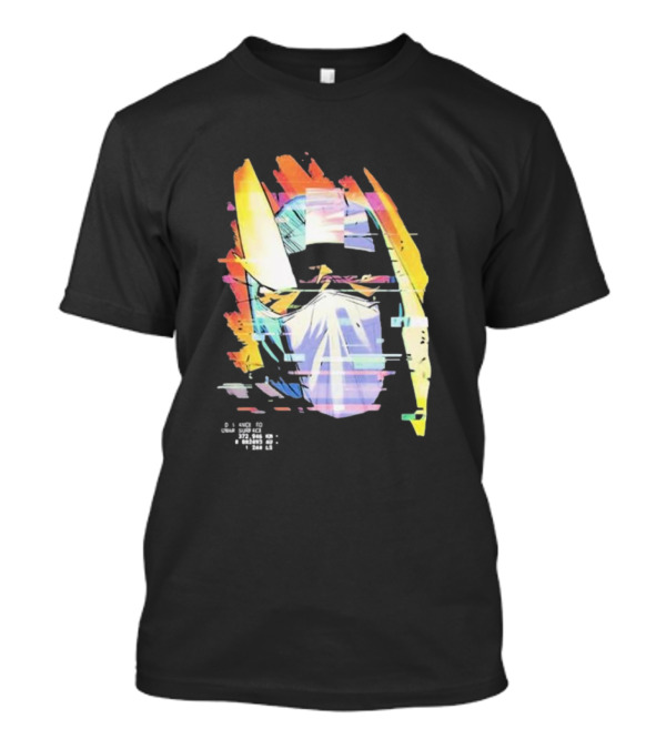 Insano Moon Man Helmet Glitch Neon Tech 92610 13-BS6 18 T-Shirt