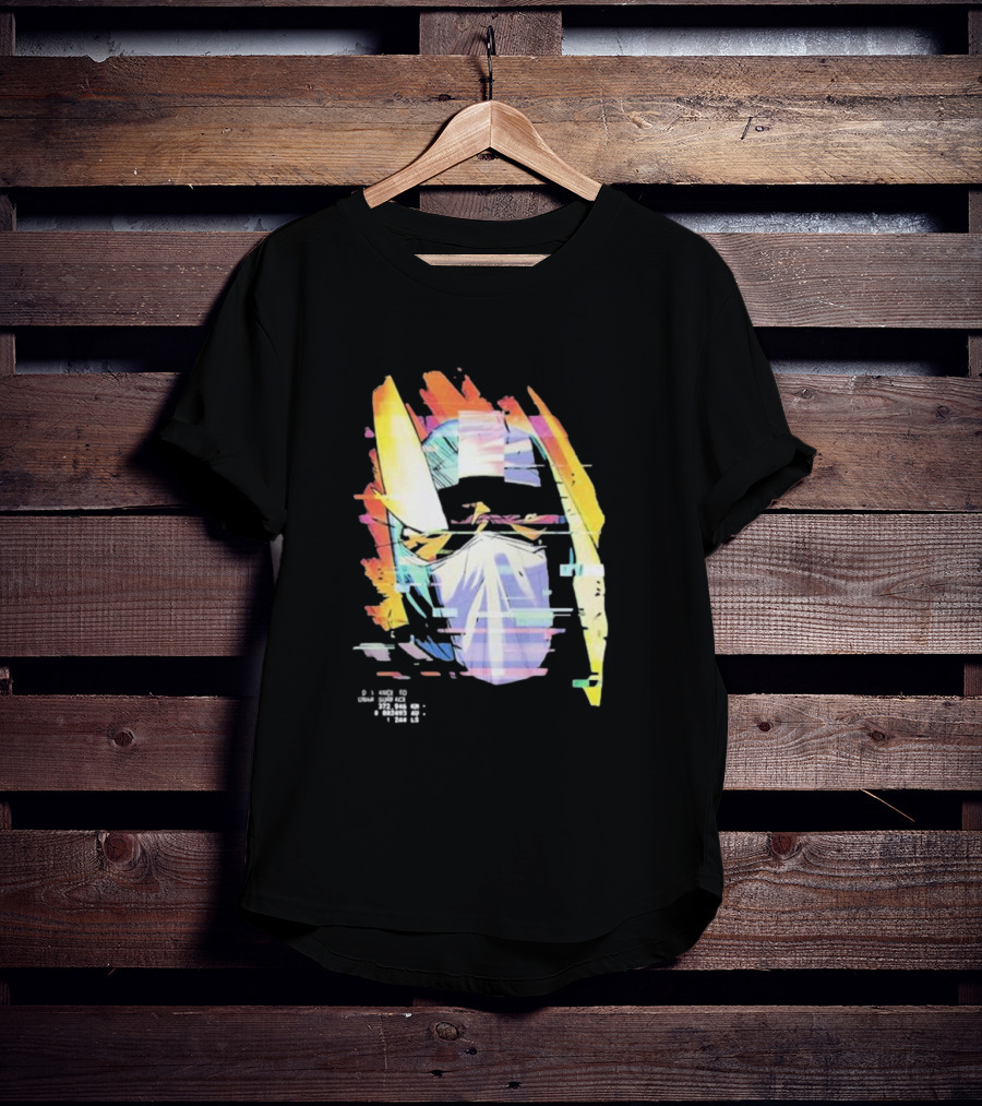 Insano Moon Man Helmet Glitch Neon Tech 92610 13-BS6 18 T-Shirt