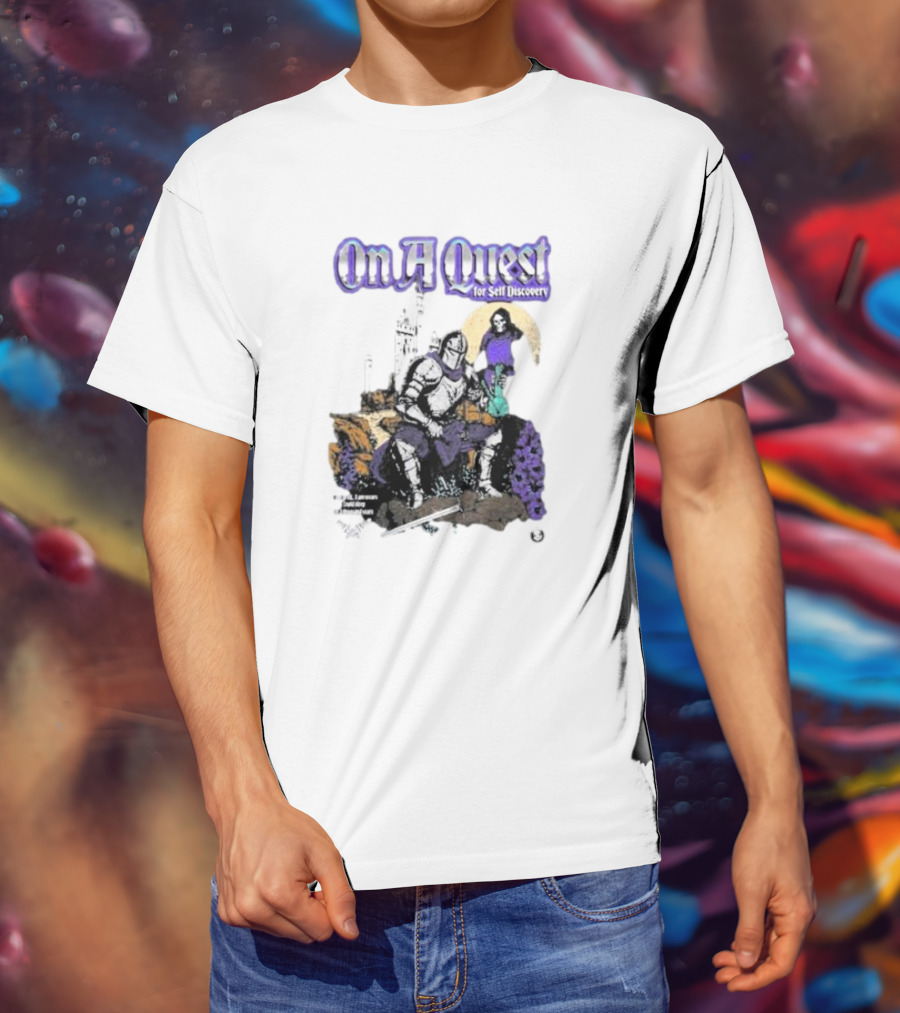 On A Quest For Self Discovery Knight And Castle Adventure T-Shirt