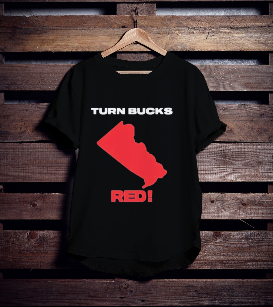 Turn Bucks County Red Map T-Shirt