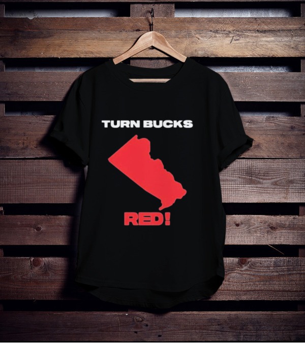 Turn Bucks County Red Map T-Shirt