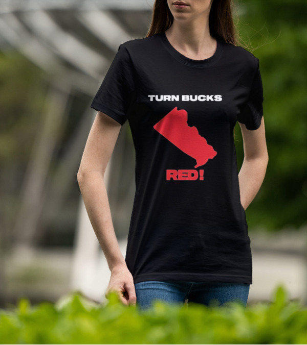 Turn Bucks County Red Map T-Shirt