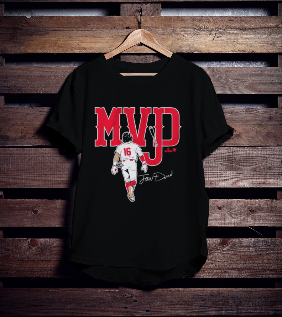 MVJD Jarren Duran 16 Baseball Signature T-Shirt