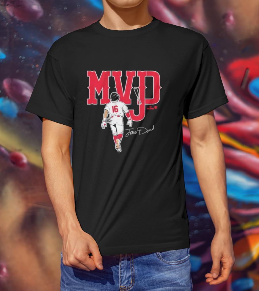 MVJD Jarren Duran 16 Baseball Signature T-Shirt