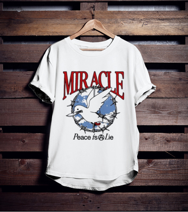 Miracle Mates Peace Is A Lie Barbed Dove T-Shirt