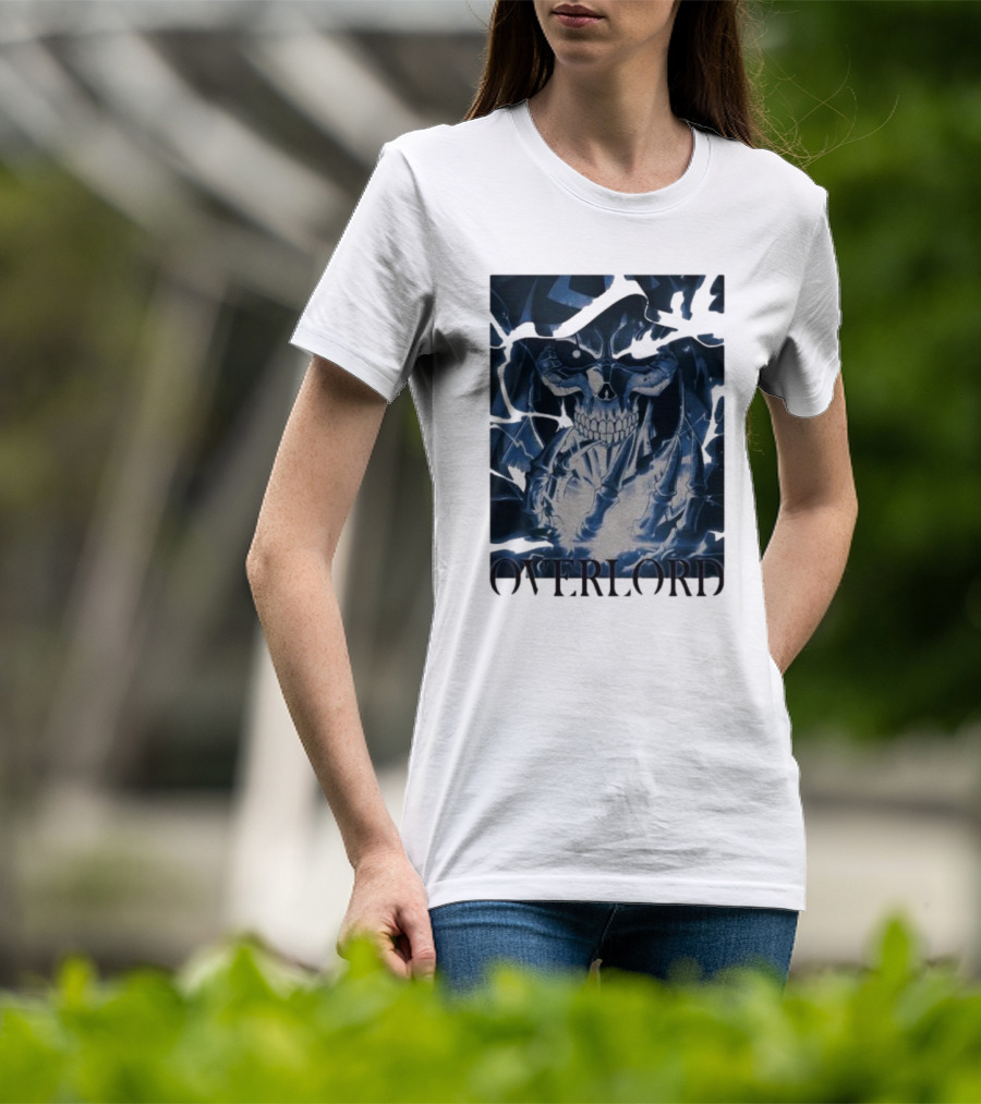 Overlord Ainz Ooal Gown Skeleton King Lightning Aura T-Shirt