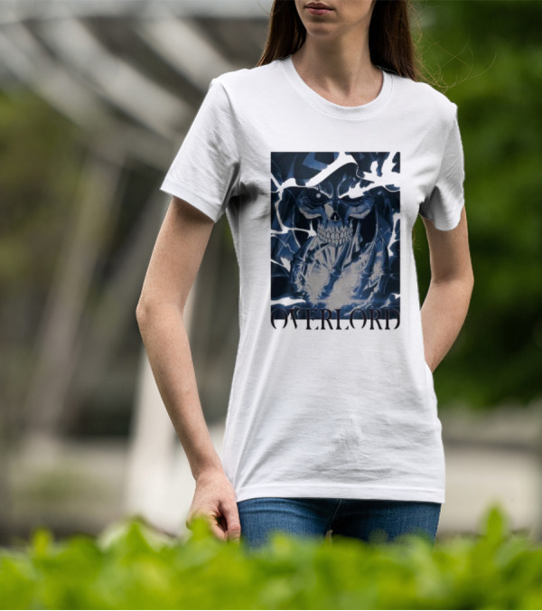 Overlord Ainz Ooal Gown Skeleton King Lightning Aura T-Shirt