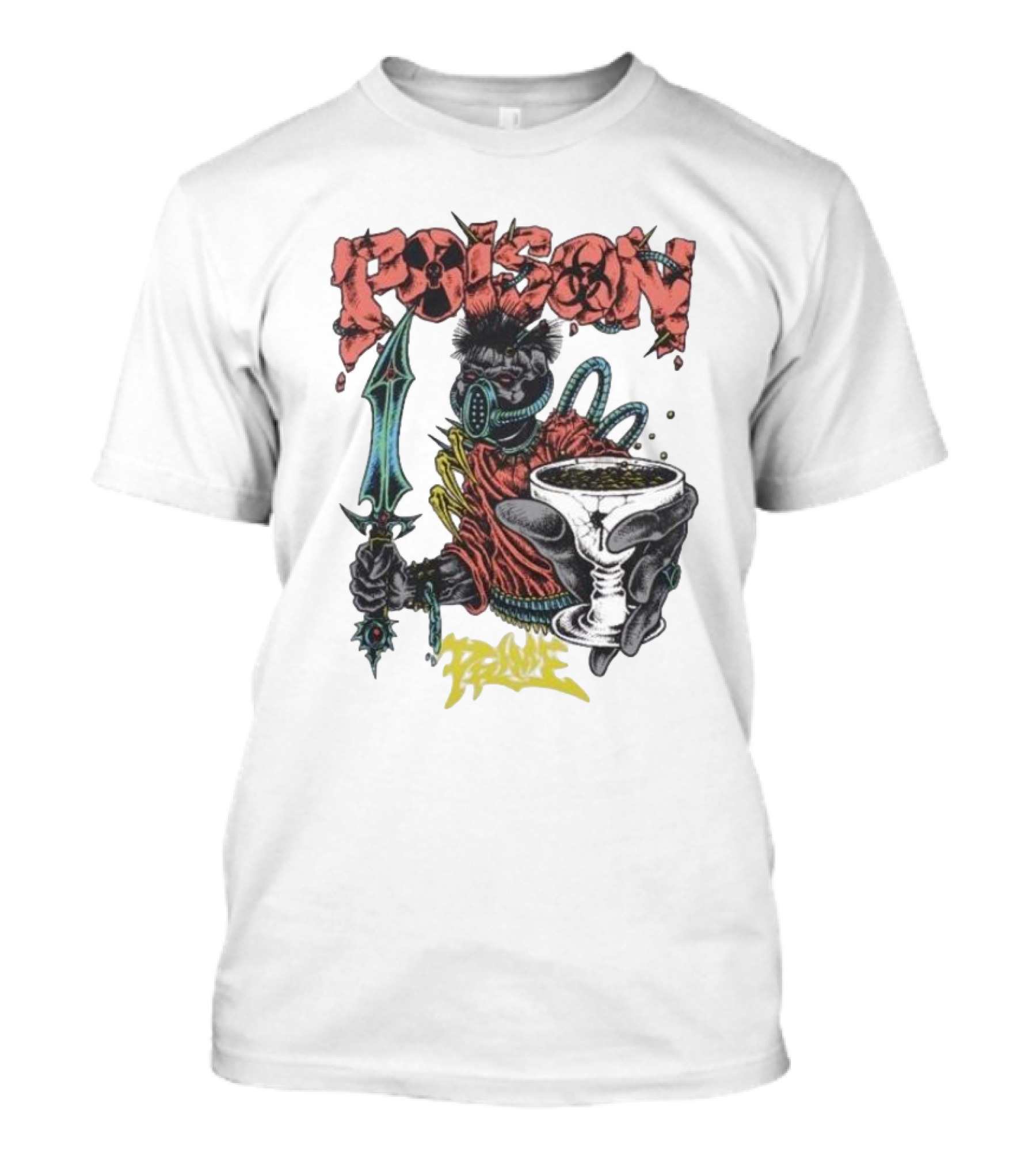 Poison Forever Prime Skeleton With Toxic Chalice And Dagger T-Shirt
