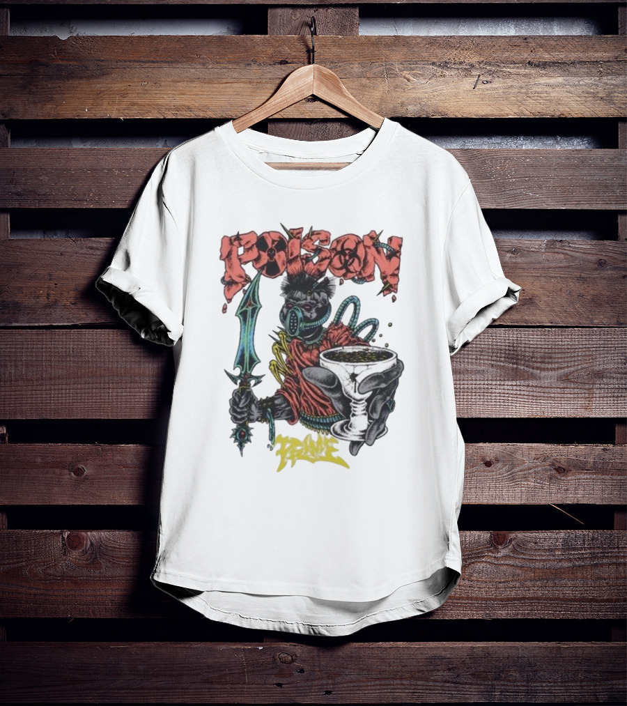 Poison Forever Prime Skeleton With Toxic Chalice And Dagger T-Shirt
