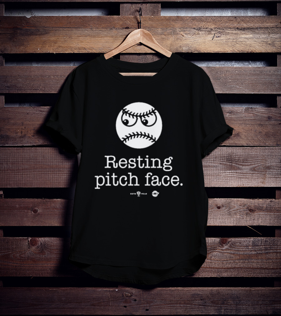 Resting Pitch Face Baseball Emoji Rotowear T-Shirt