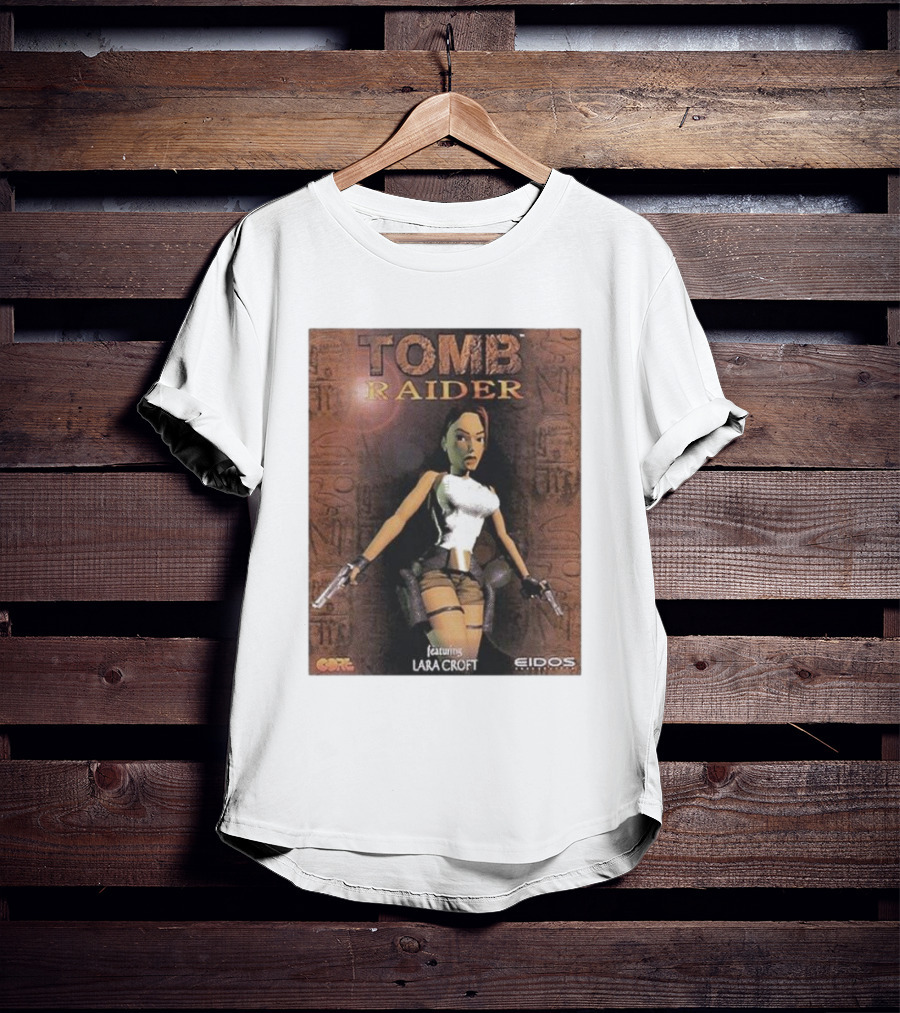 Tomb Raider Featuring Lara Croft Game Cover Eidos Core T-Shirt
