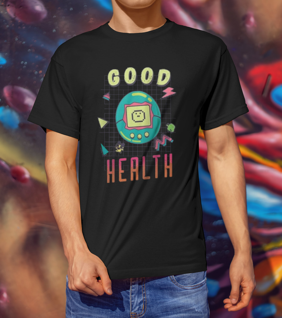 Good Health Tamagotchi Colorful Retro Bioworld T-Shirt