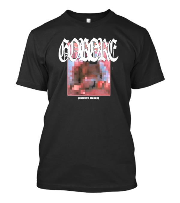 Gorore Obscene Image Pixelated T-Shirt