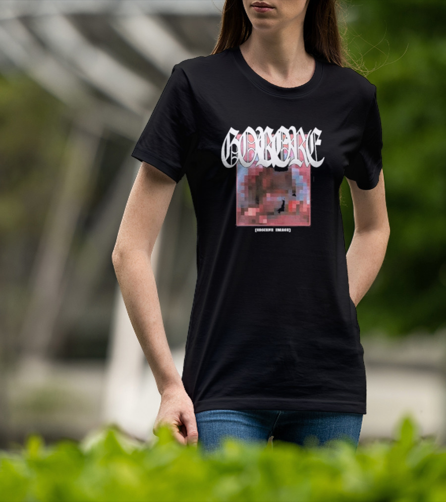 Gorore Obscene Image Pixelated T-Shirt