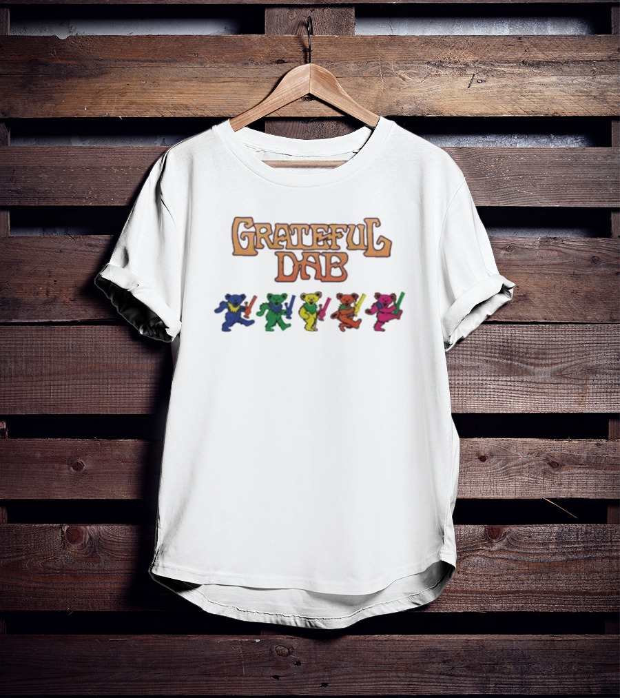Grateful Dab Bears With Colorful Dancing Figures T-Shirt
