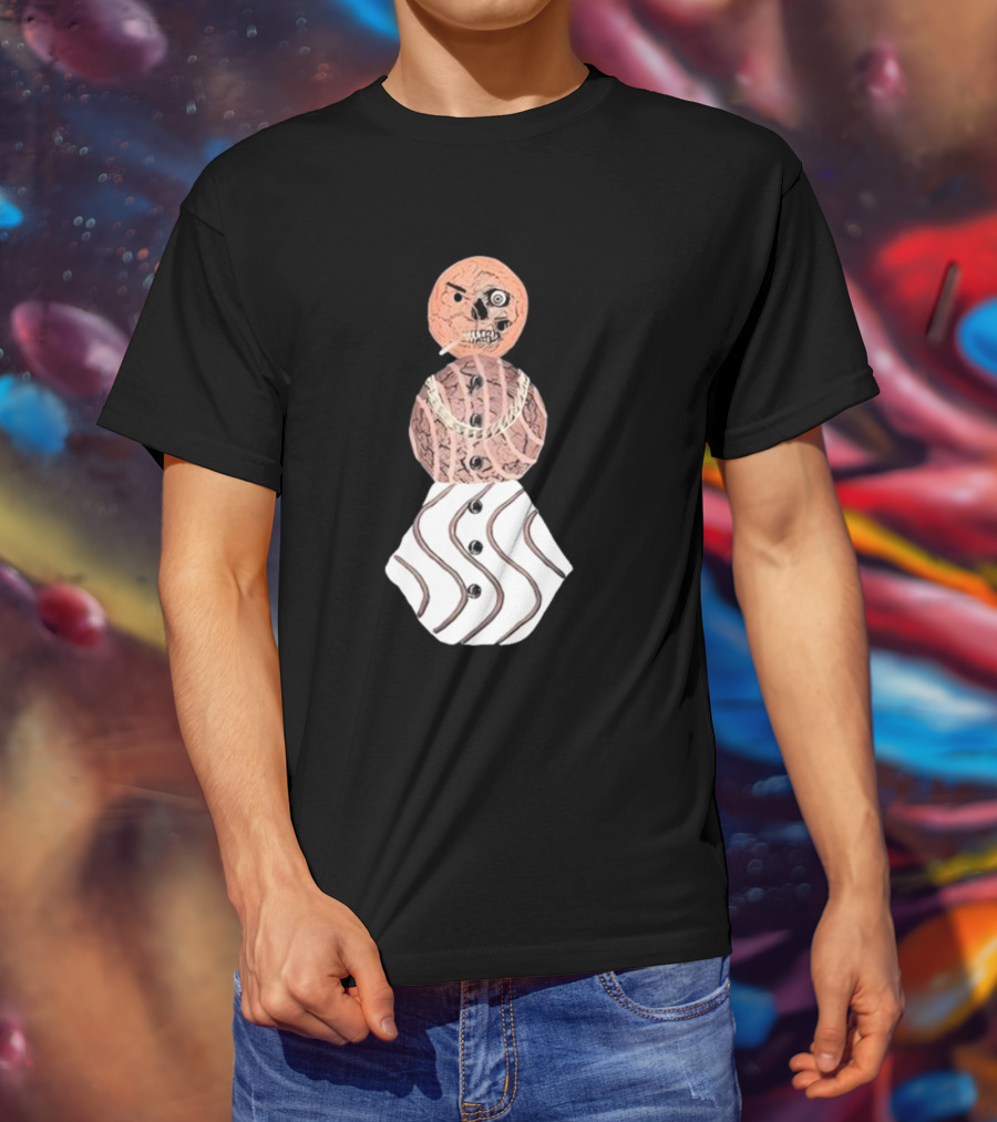 Halloween Snackman Cookie Skeleton Costume T-Shirt