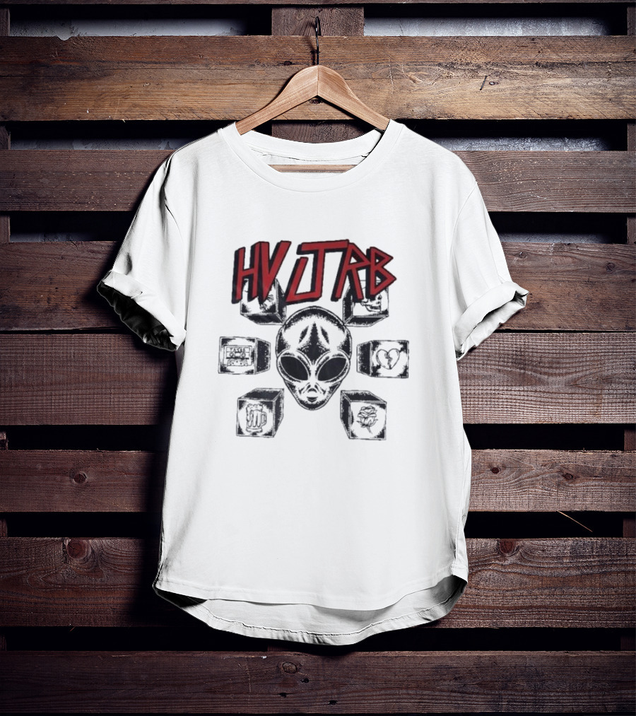 HVJTRB Tribal Slayer Heuvel White Kaos Pria Distro Cowok TSH T-Shirt