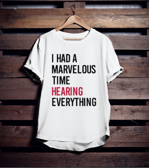 I Had A Marvelous Time Hearing Everything Taylor Swift Lyrics Inspired T-Shirt