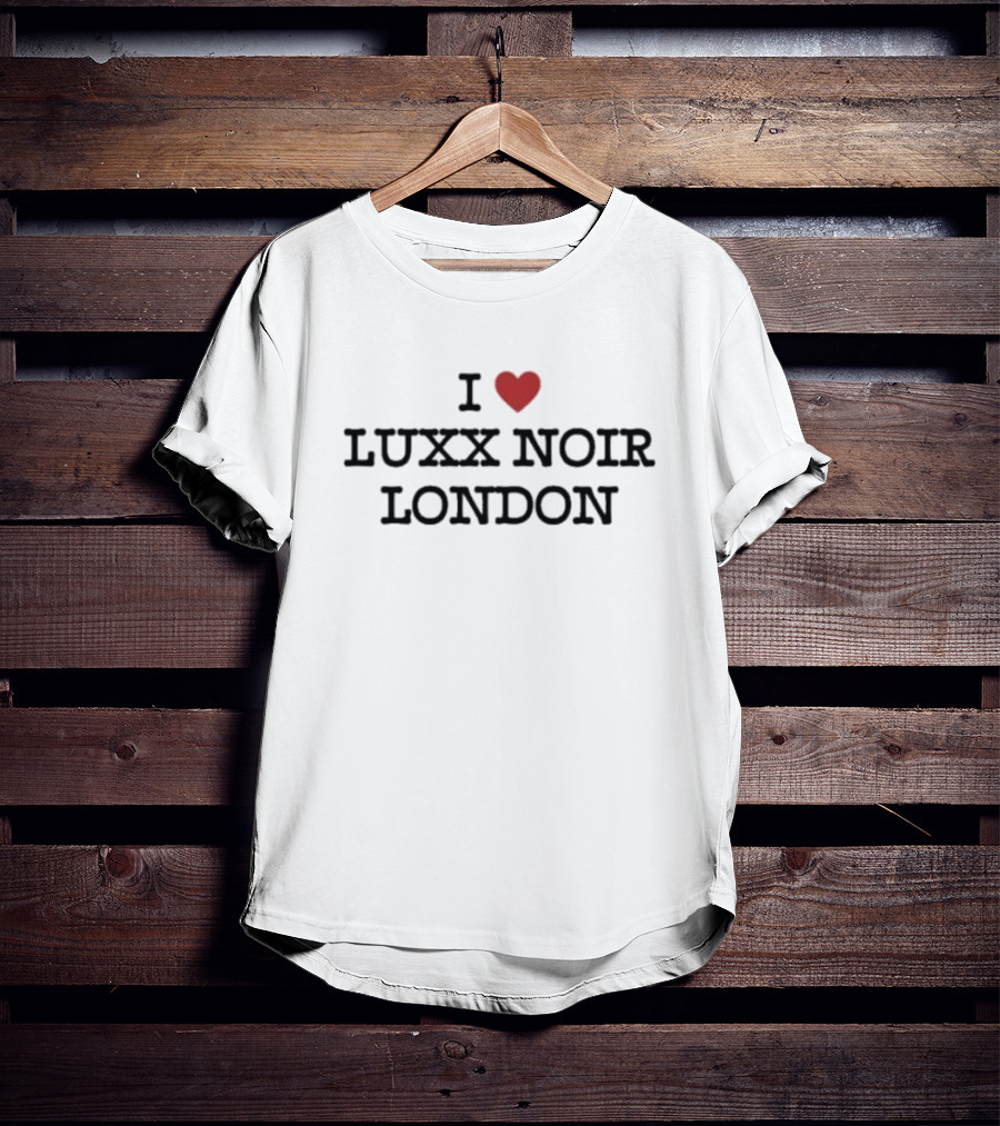 Luxx Noir London Fan Love Statement I Heart T-Shirt