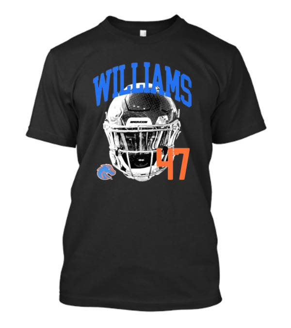 Williams 47 Helmet Boise State Broncos T-Shirt