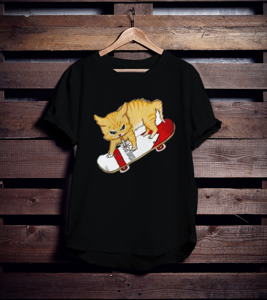 Lonely Kids Club Cig Cats Skateboarding Clarence Returns T-Shirt