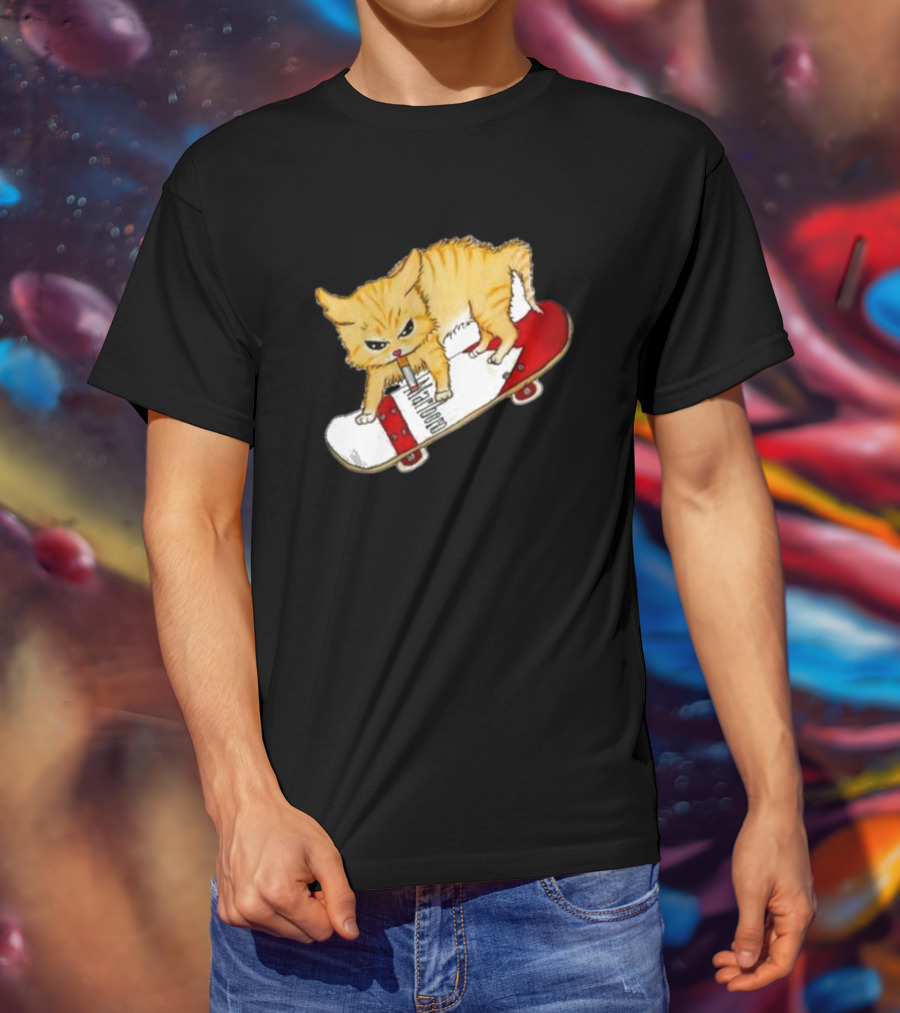 Lonely Kids Club Cig Cats Skateboarding Clarence Returns T-Shirt